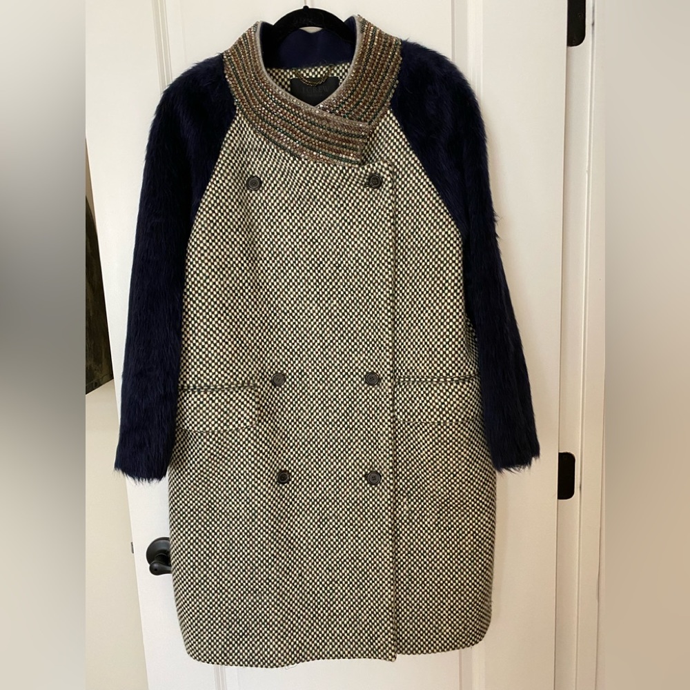 J CREW COLLECTION “NWT”Tweed Alpaca Coat